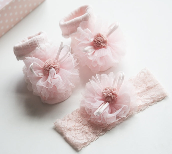 Baby Headband Socks Set Accessories - I Love Goods