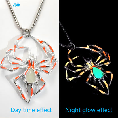 Glow-in-the-Dark Spider Necklace - I Love Goods