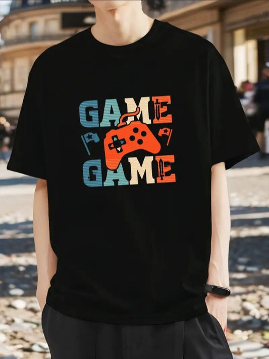 Men's Gaming Printed Short Sleeve T-Shirt - I Love Goods