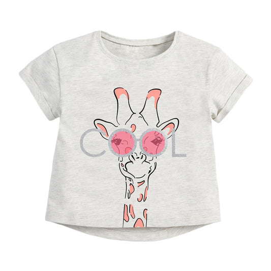 Round Neck Children's Top Bottoming Shirt - I Love Goods