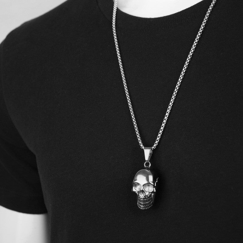 Men's Titanium Steel Skull Necklace - I Love Goods