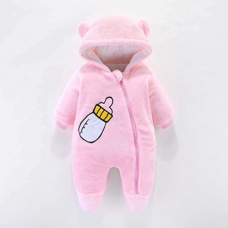 Baby Boys' Thickened Flannel Onesies - I Love Goods