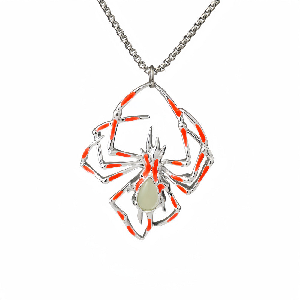Glow-in-the-Dark Spider Necklace - I Love Goods