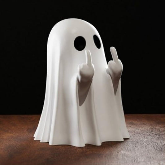 Halloween Middle Finger Love Ghost Ornaments - I Love Goods