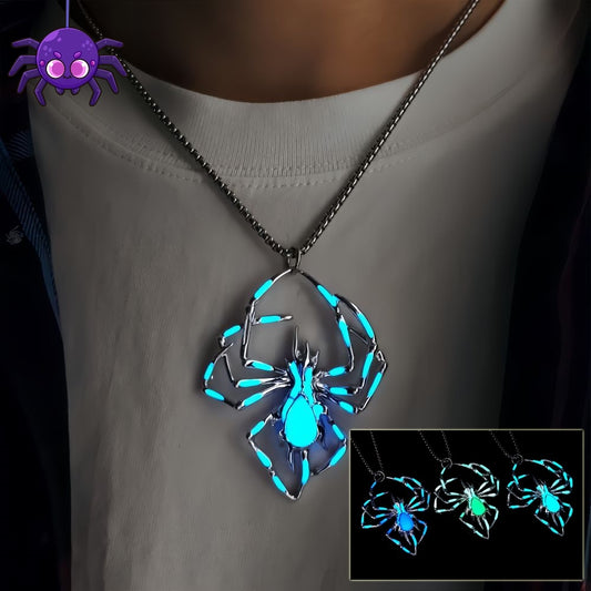 Glow-in-the-Dark Spider Necklace - I Love Goods