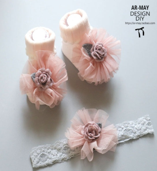 Baby Headband Socks Set Accessories - I Love Goods
