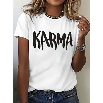 The "KARMA" Graphic Summer T-Shirt - I Love Goods