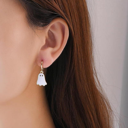 Cute Ghost Huggie Hoop Earrings - I Love Goods