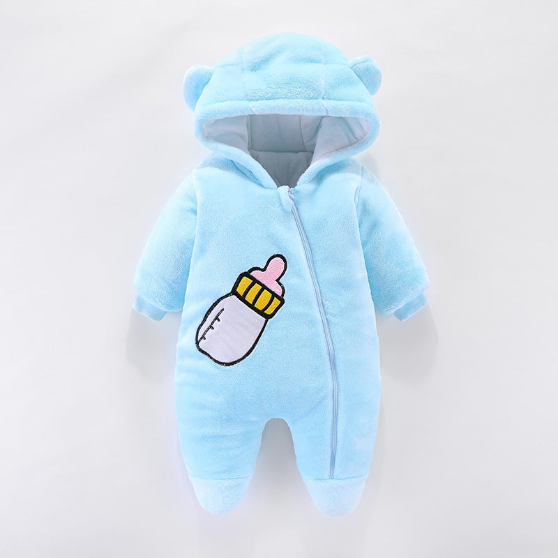 Baby Boys' Thickened Flannel Onesies - I Love Goods